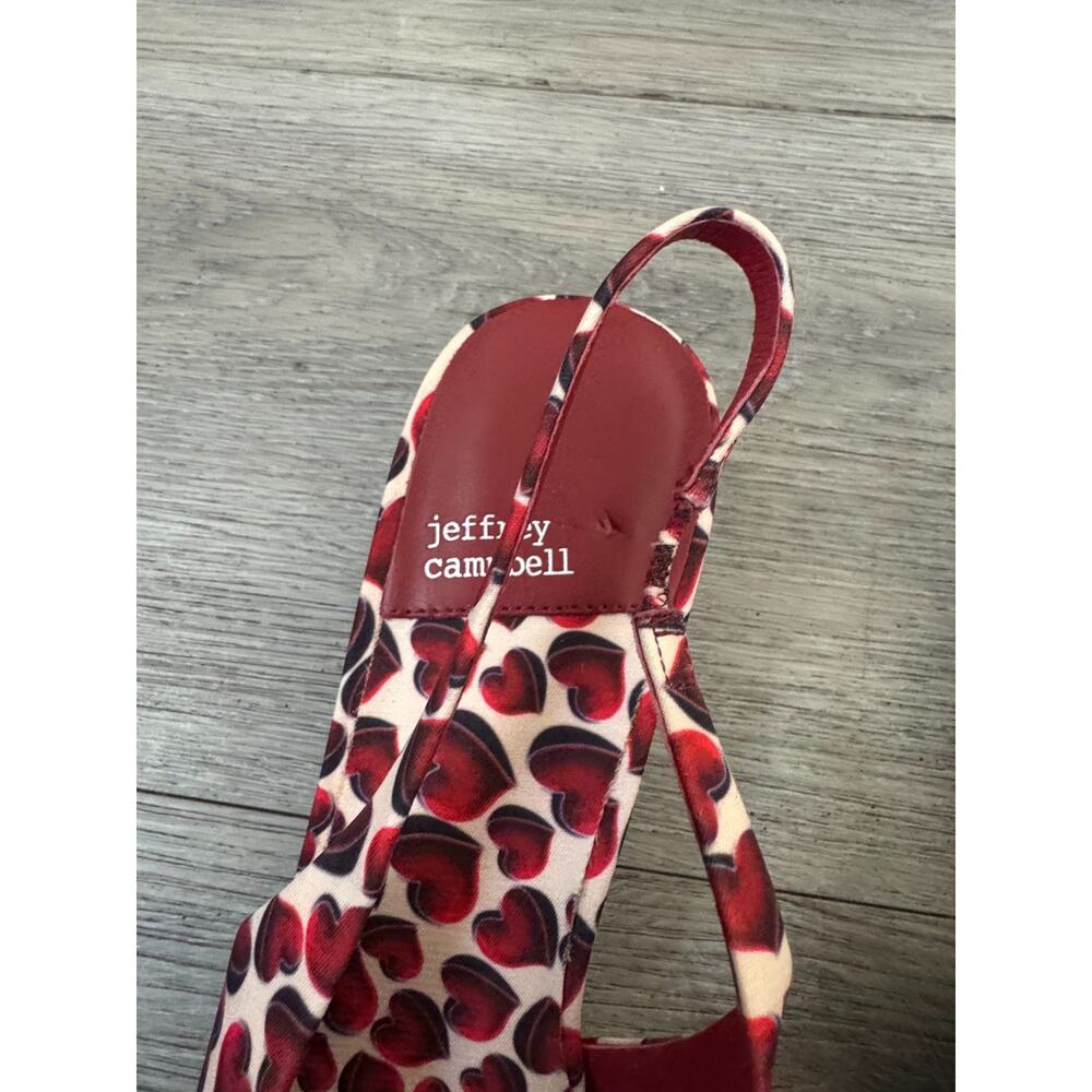 Jeffrey Campbell Slingback Pumps. Heart Motif size 9 New No Box - Picture 5 of 6